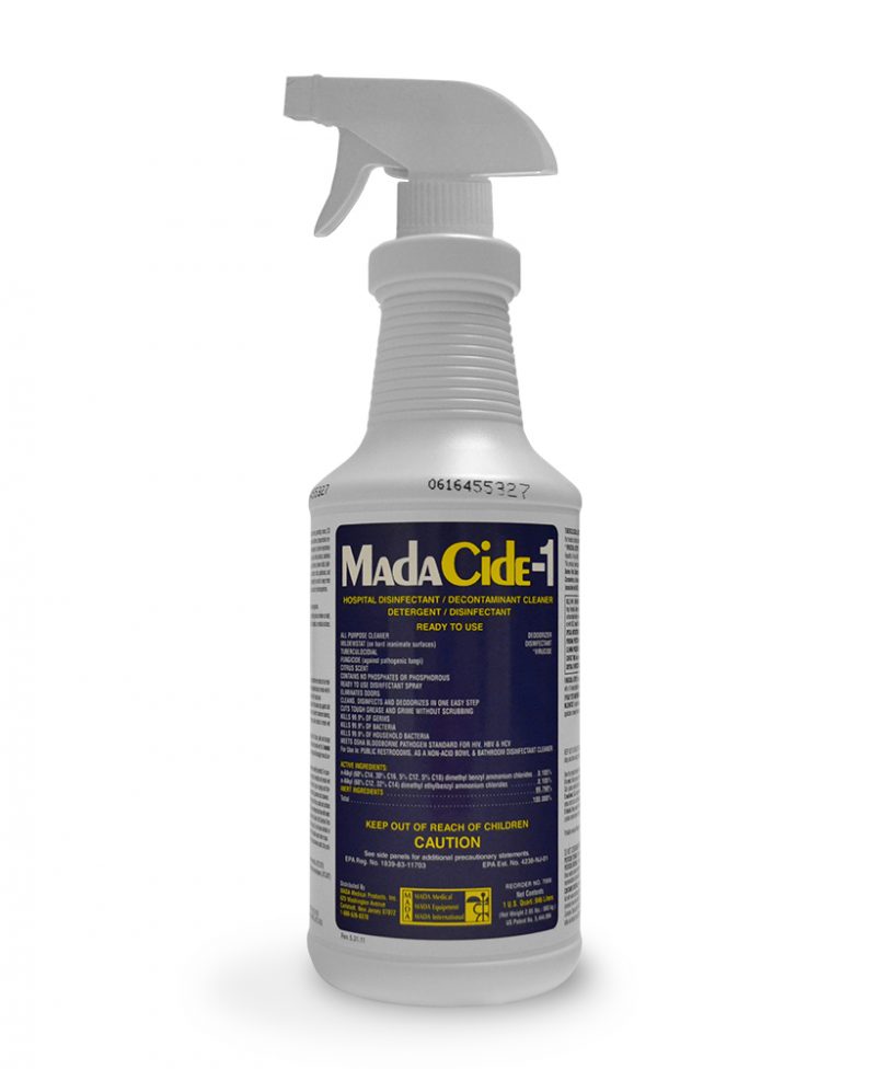 Madacide-1 Disinfectant Cleaner 32Oz Spray (Single)