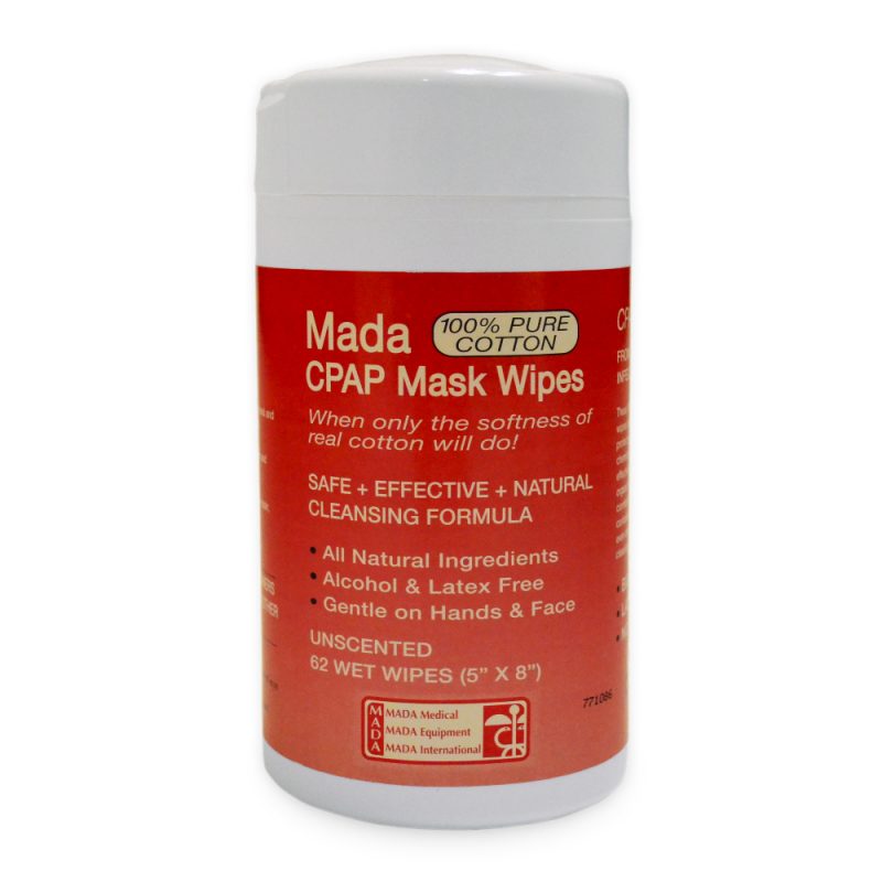 Mada CPAP Mask Wipes 1 Pack (62 Wipes)