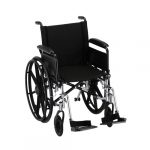 Nova 18″ Lightweight Wheelchair Full Arms & Swing-Away Footrests