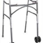 Drive Bariatric Aluminum Folding Walker, 2-Button Release