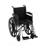 Nova 16″ Lightweight Wheelchair Full Arms & Swing-Away Footrests