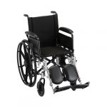 Nova 16″ Lightweight Wheelchair Full Arms & Elevating Leg Rests