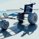 DeBug EZ Roller Submersible Beach Wheelchair