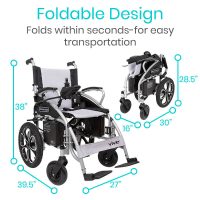 Vive Health Compact Foldable Power Wheelchair